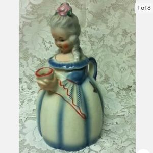 Vintage, Rare, Colendorf, Germany, Figural Lady Teapot